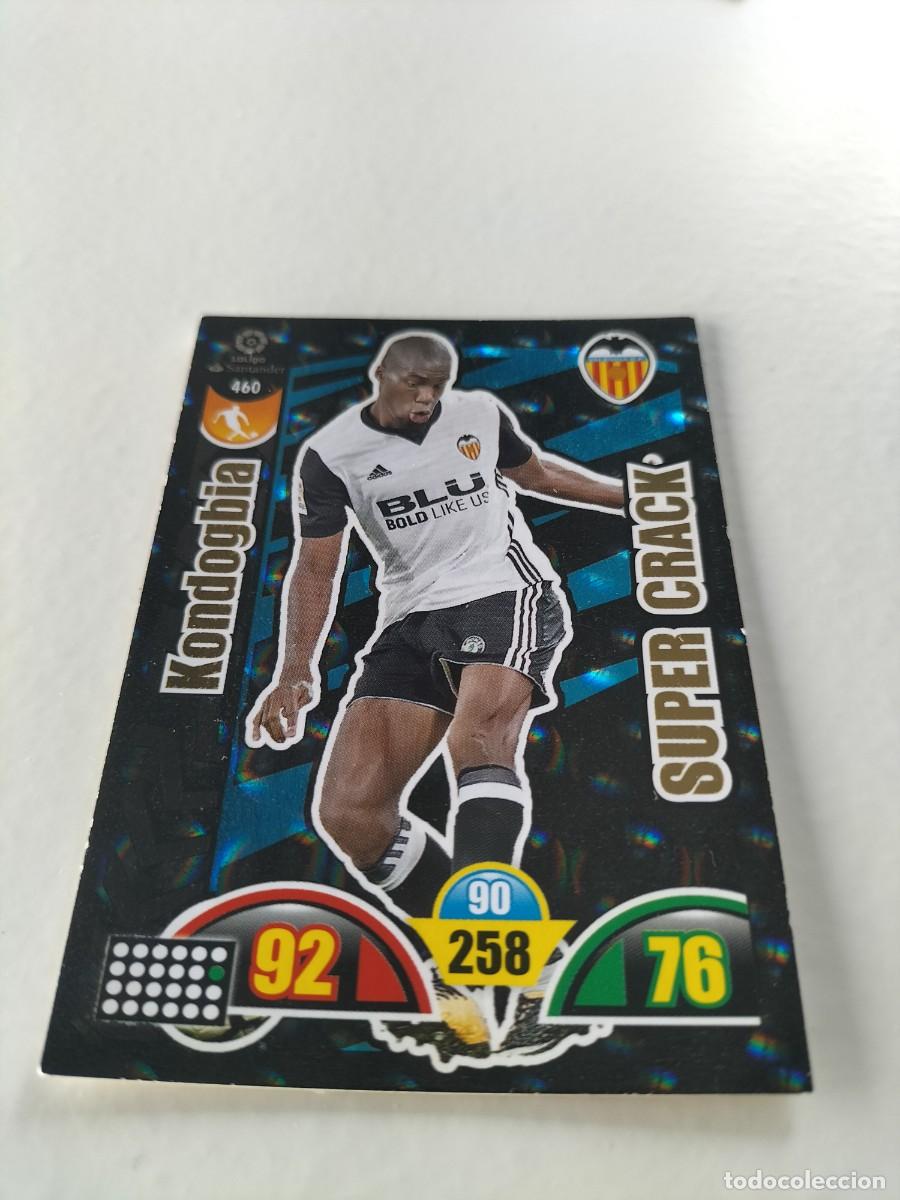 Cromos de f&uacute;tbol: 1 CROMO FICHA PANINI ADRENALYN TEMPORADA 17-18 2017-2018 VALENCIA C.F KONDOGBIA 460 SUPER CRACK