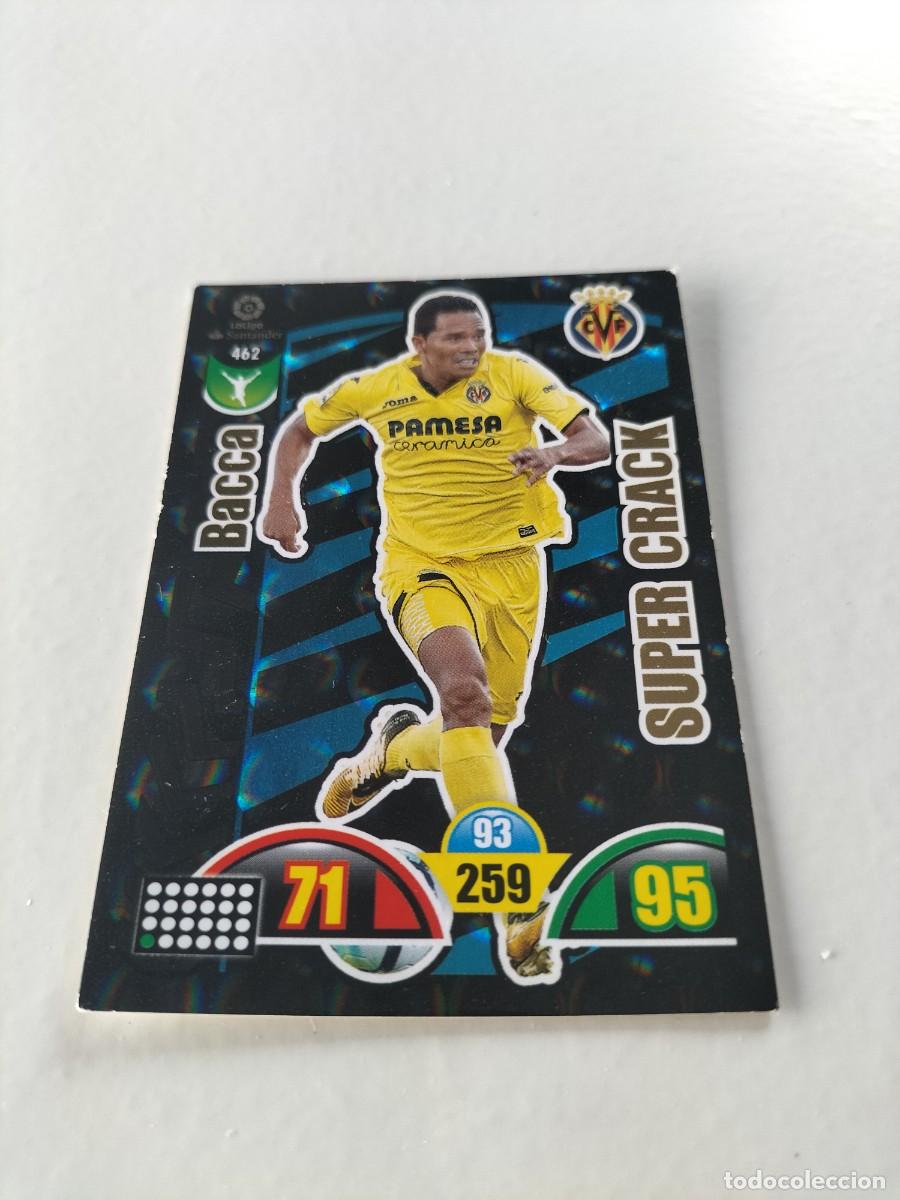 Cromos de f&uacute;tbol: 1 CROMO FICHA PANINI ADRENALYN TEMPORADA 17-18 2017-2018 VILLARREAL C.F BACCA 462 SUPER CRACK