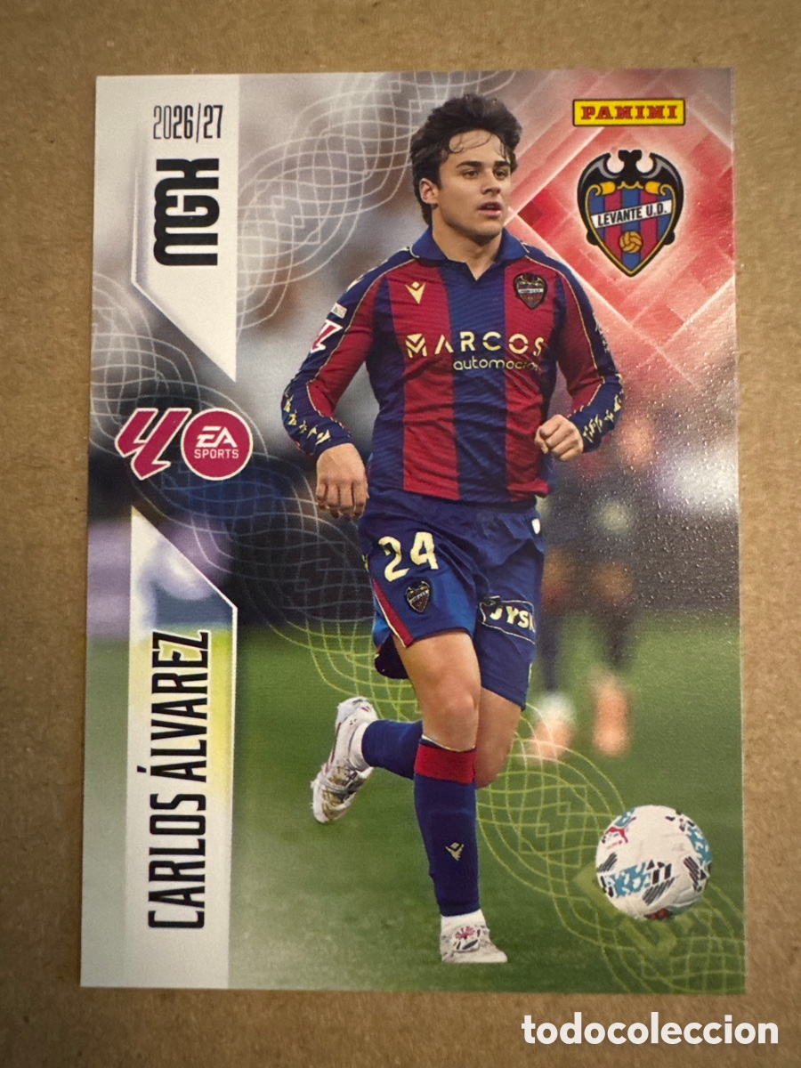 Cromos de f&uacute;tbol: # 211 Carlos &Aacute;lvarez Levante Megacracks 26 27 2026 2027