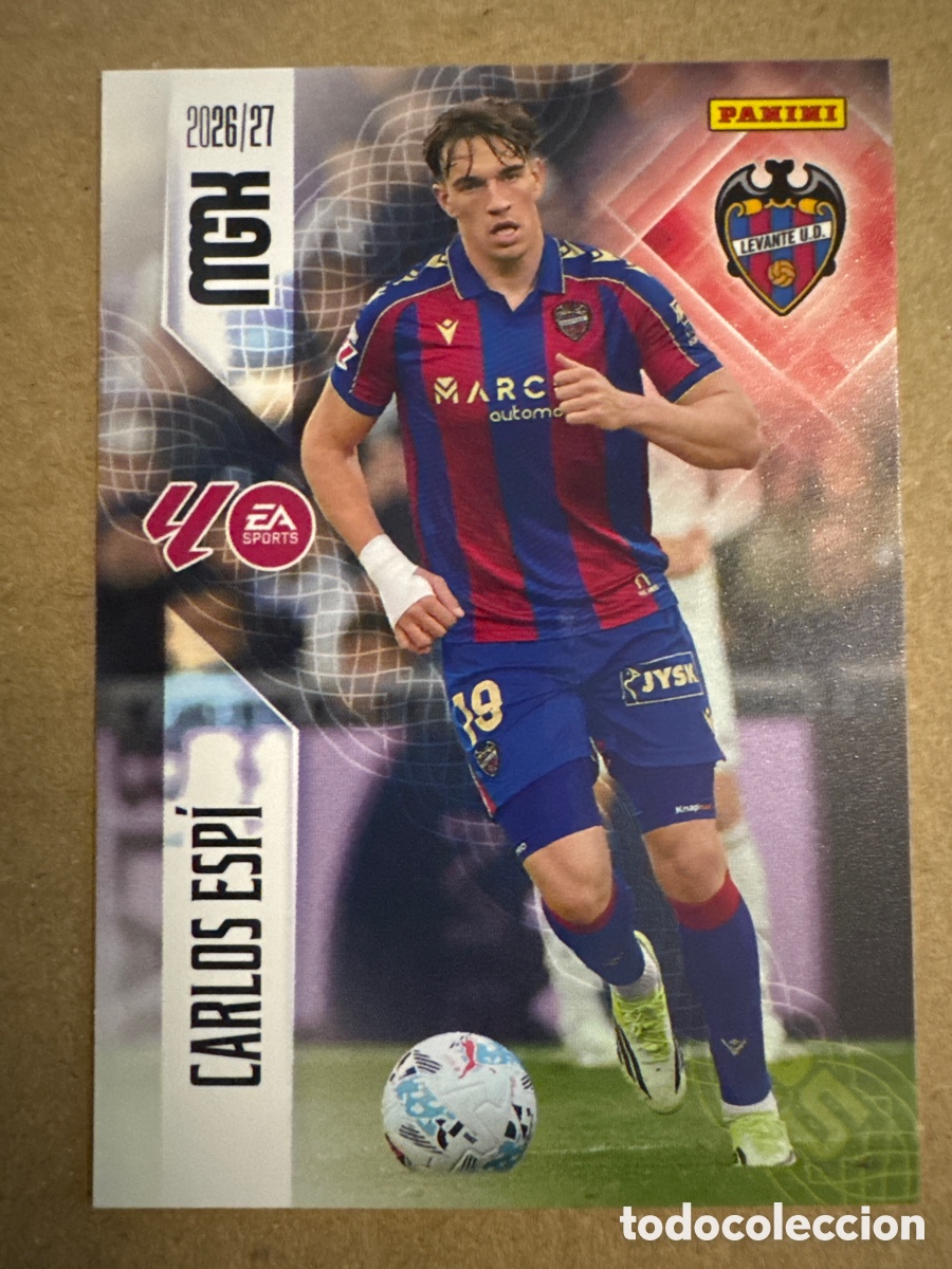 Cromos de f&uacute;tbol: # 215 Carlos Esp&iacute; Levante Megacracks 26 27 2026 2027