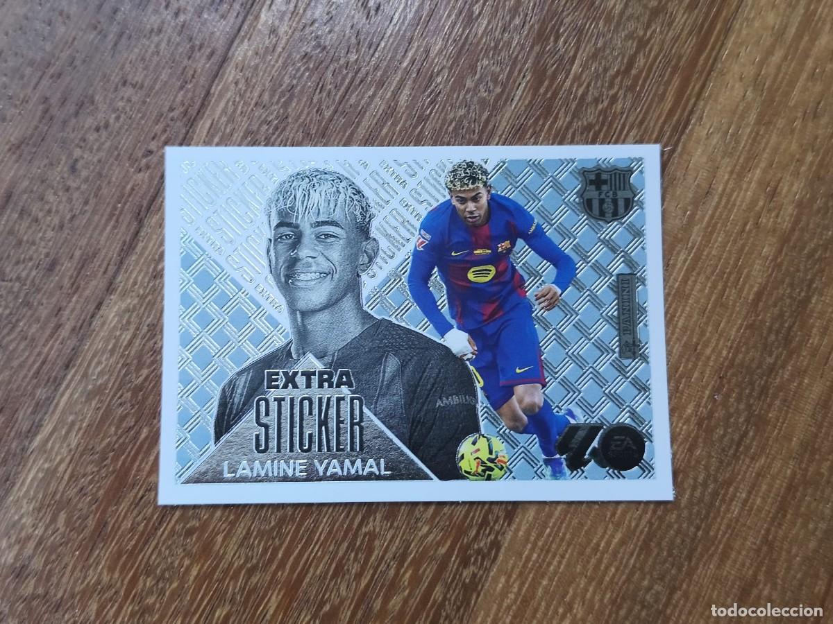 Cromos de f&uacute;tbol: EDICIONES ESTE 2026 2027 26 27 EXTRA STICKER BARCELONA LAMINE YAMAL PLATA SIN PEGAR