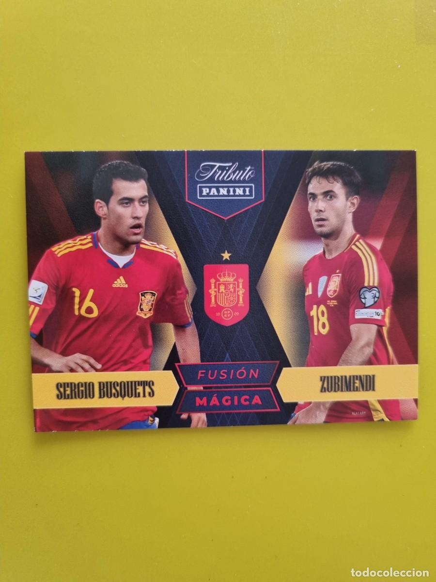 Cromos de f&uacute;tbol: CROMO FUTBOL PANINI TRIBUTO SELECCION ESPA&Ntilde;OLA 10 26 2010 2026 BUSQUETS- ZUBIMENDI 84 AR926