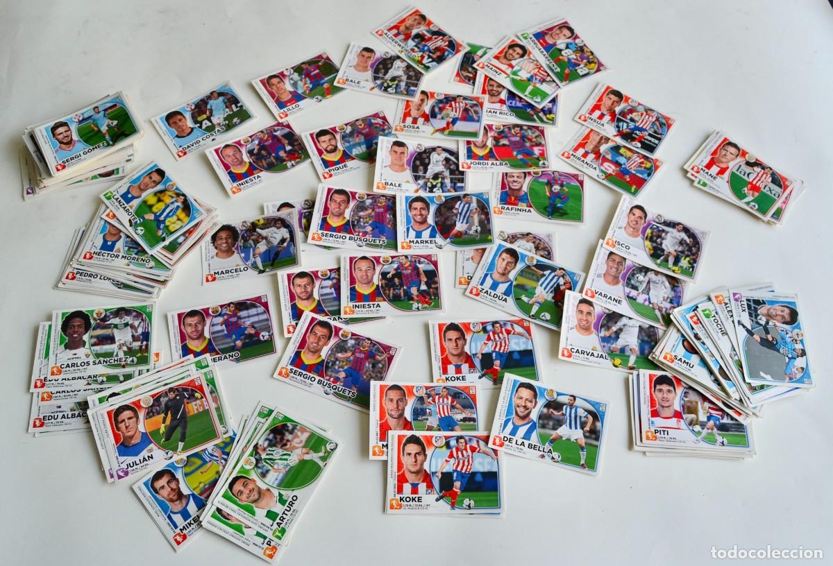 Cromos de f&uacute;tbol: Gran lote de 237 cromos adhesivos de f&uacute;tbol. Liga 2014-15. Panini. Algunos repes.Buen estado general
