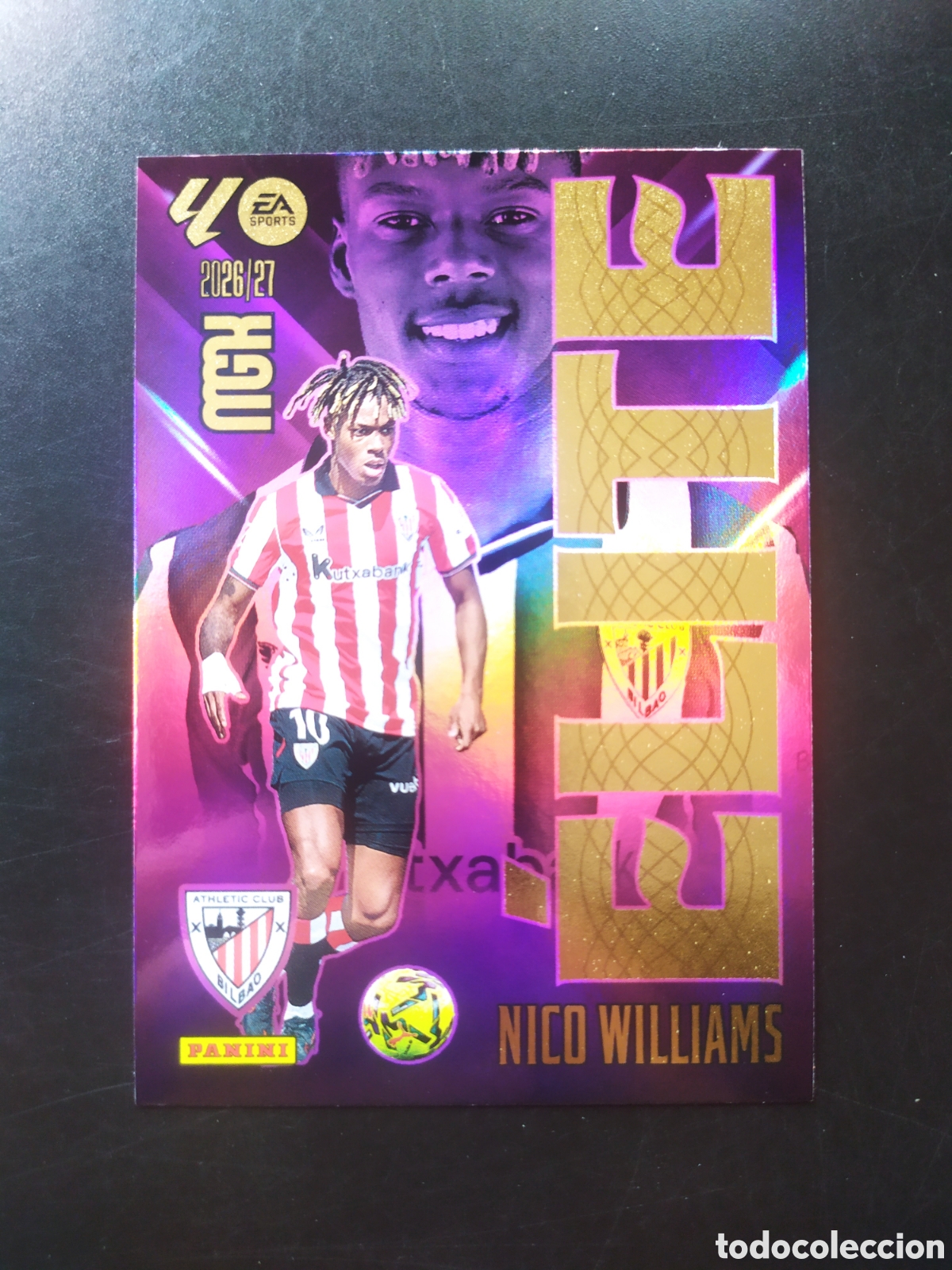 Cromos de f&uacute;tbol: Megacracks 2026 2027 26 27 panini Nico Williams elite n&deg; 12 Athletic Bilbao