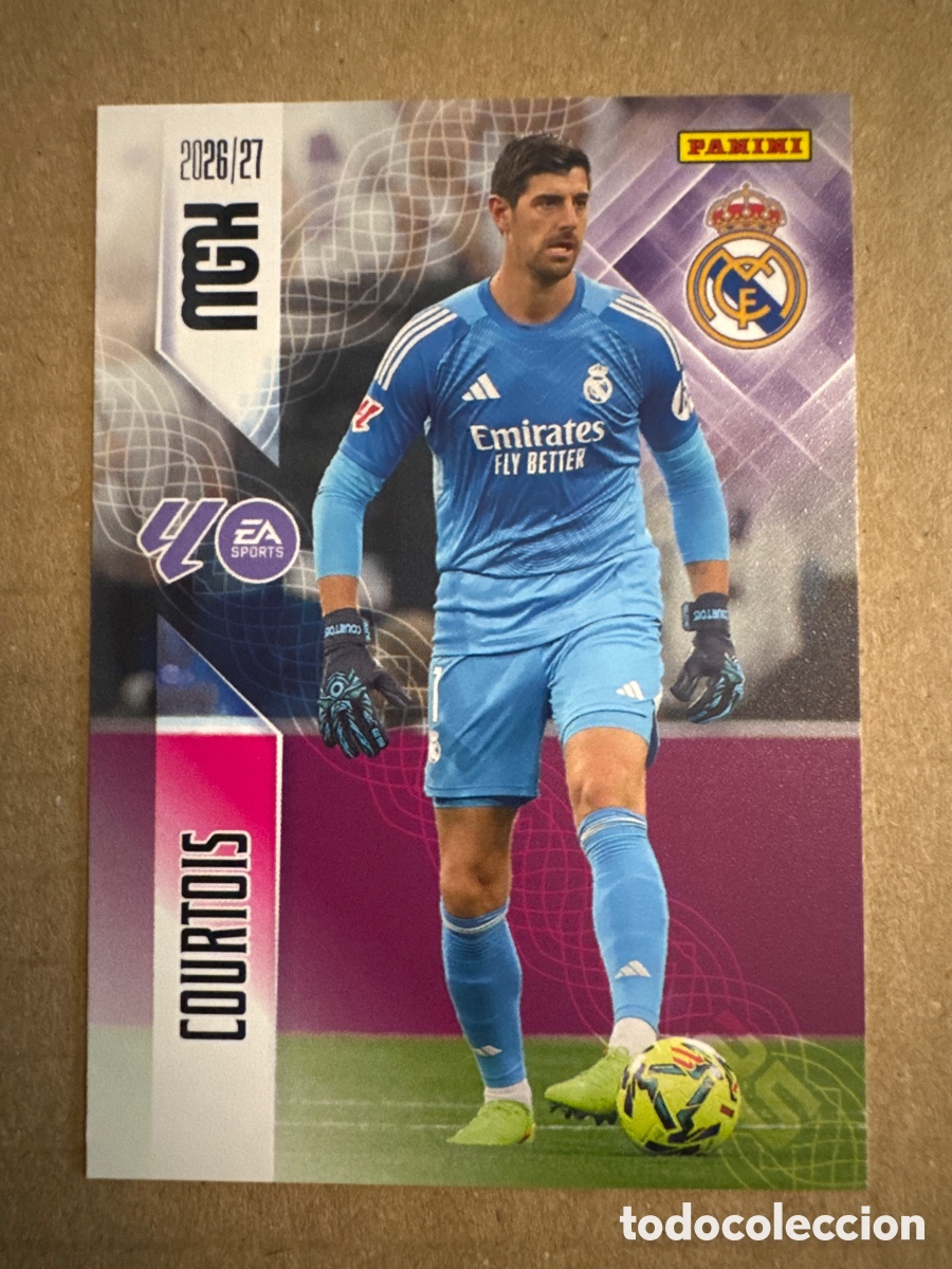 Cromos de f&uacute;tbol: # 218 Courtois Real Madrid Megacracks 26 27 2026 2027