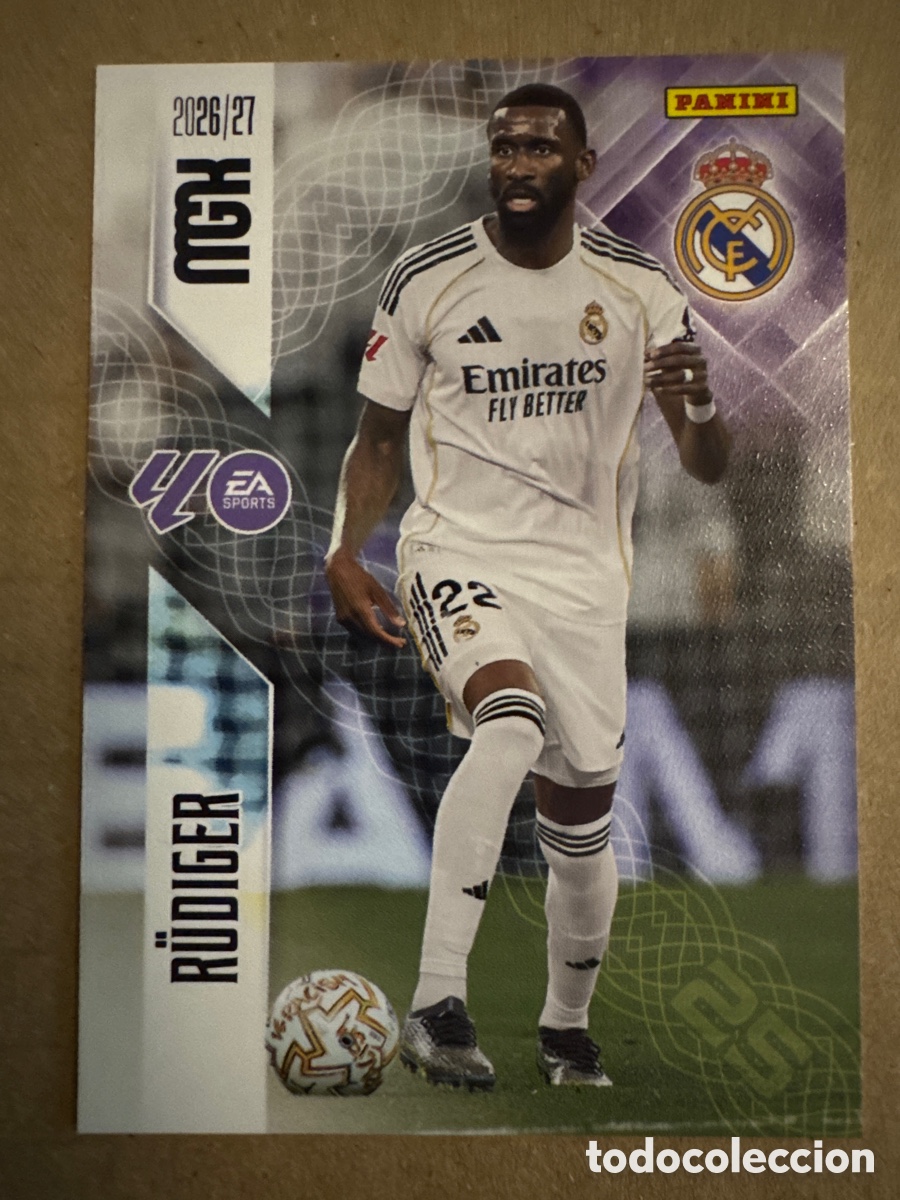 Cromos de f&uacute;tbol: # 223 Rudiger Real Madrid Megacracks 26 27 2026 2027