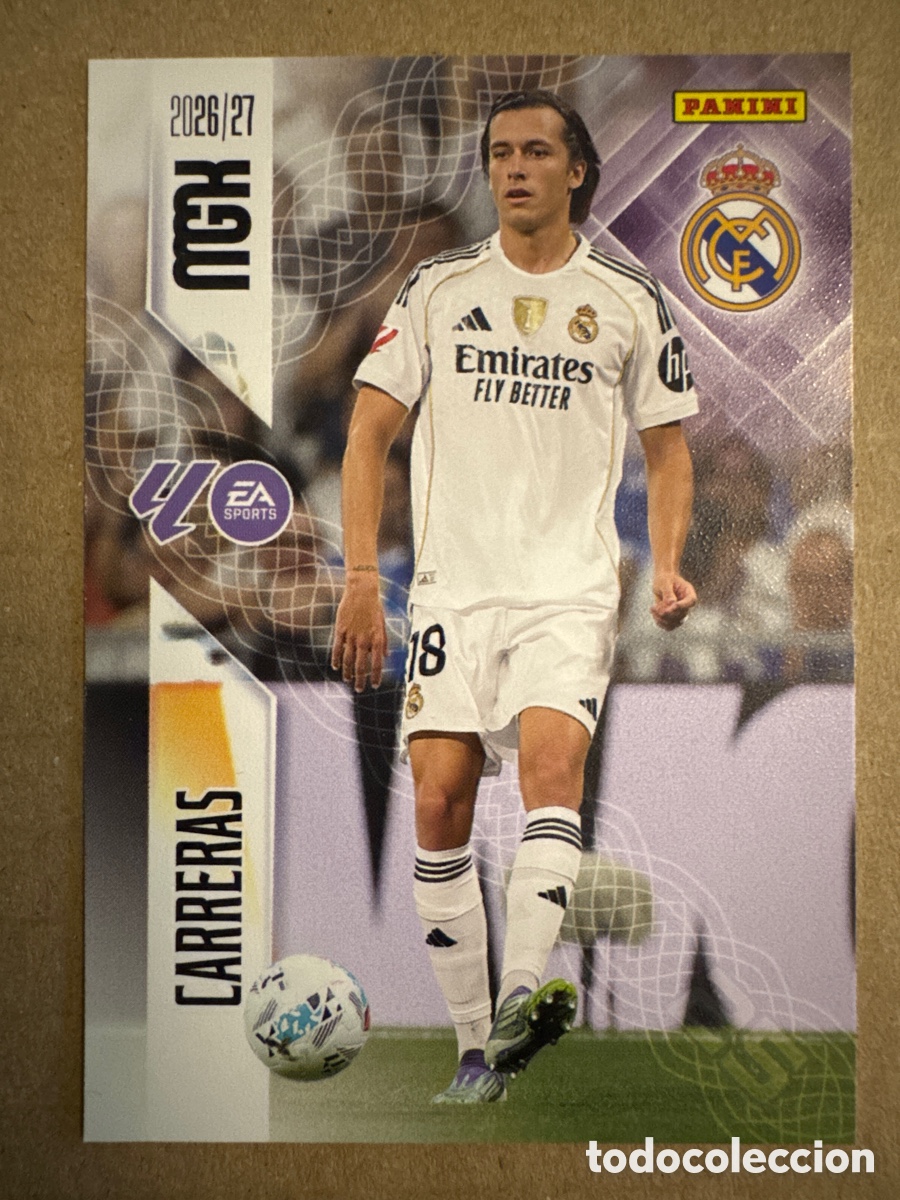 Cromos de f&uacute;tbol: # 224 Carreras Real Madrid Megacracks 26 27 2026 2027
