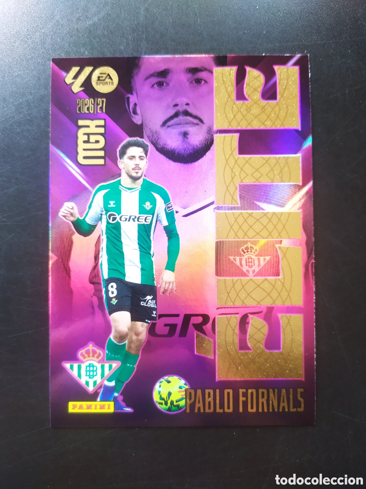 Cromos de f&uacute;tbol: Megacracks 2026 2027 26 27 panini Pablo Fornals elite n&deg; 14 Real Betis