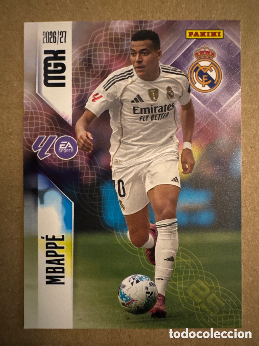 Cromos de f&uacute;tbol: # 232 Mbappe Real Madrid Megacracks 26 27 2026 2027