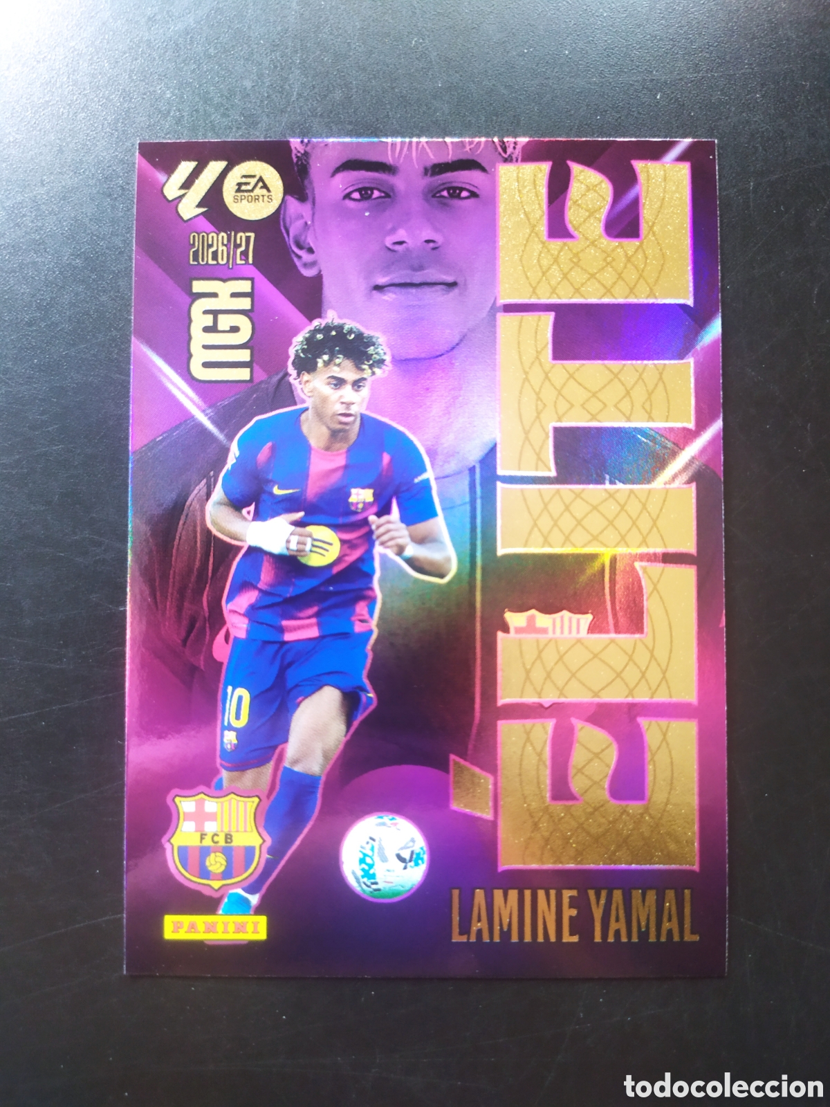 Cromos de f&uacute;tbol: Megacracks 2026 2027 26 27 panini Lamine Yamal elite n&deg; 9 Barcelona