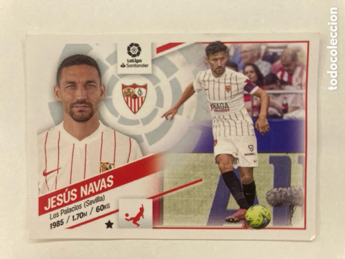 Football Stickers: Cromo Jes&uacute;s Navas 2022-2023 liga (Este/Panini)