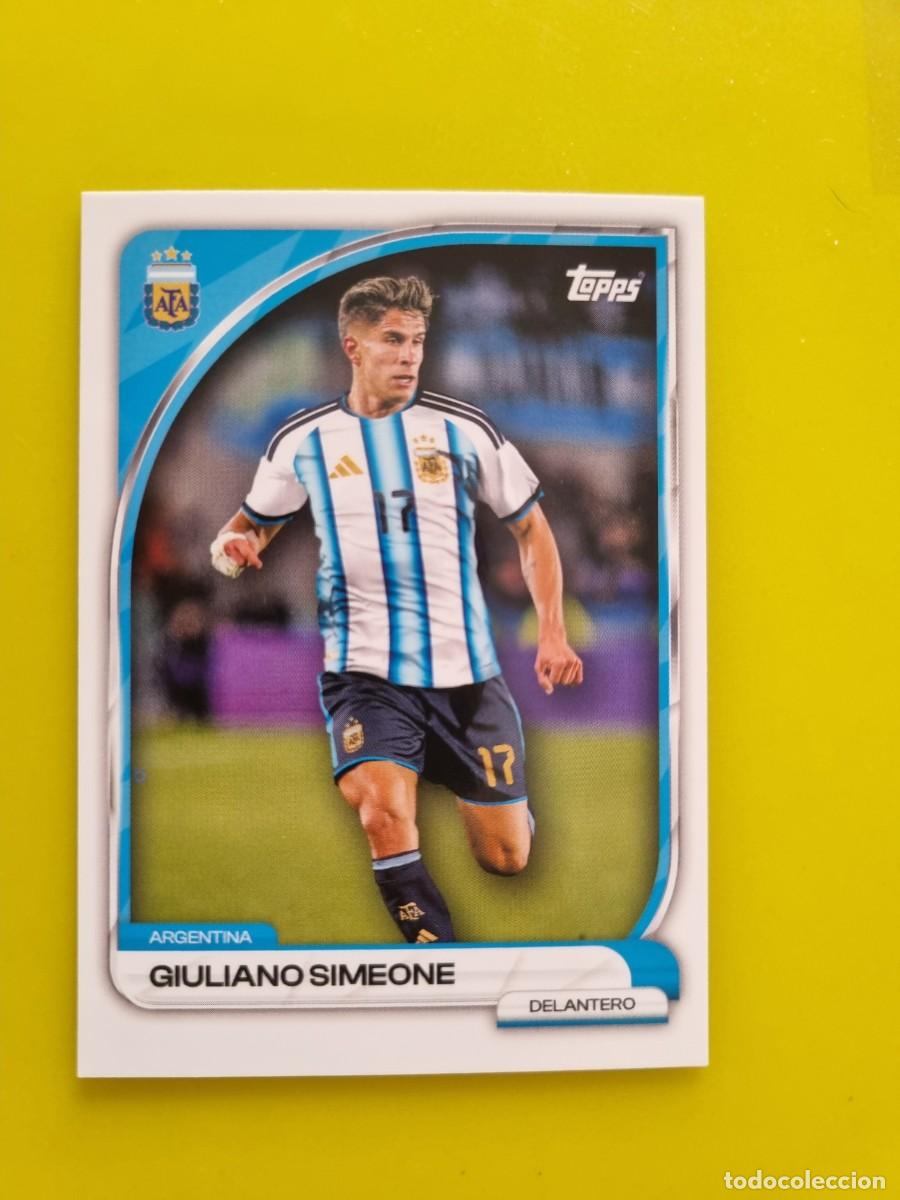 Football Stickers: CROMO FUTBOL ARGENTINA TOPPS COLLECTOR TIN AFA 26 2026 GIULIANO SIMEONE 16 AR926