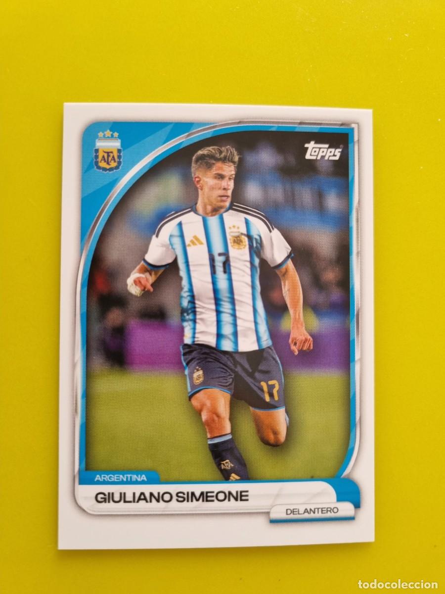 Football Stickers: CROMO FUTBOL ARGENTINA TOPPS COLLECTOR TIN AFA 26 2026 GIULIANO SIMEONE 16 AR926