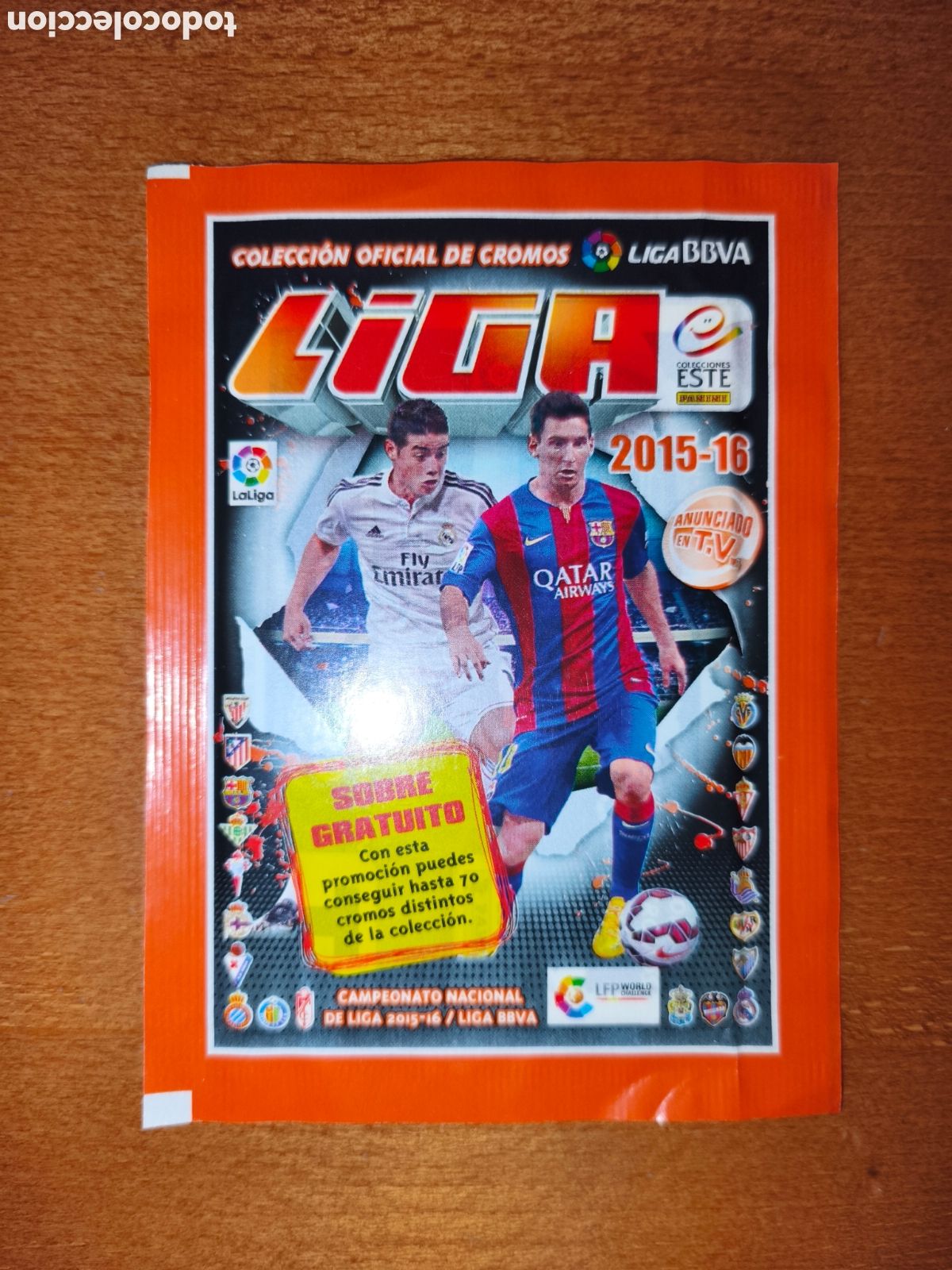 Football Stickers: Sobre sin abrir PROMOCIONAL liga este 15/16 Panini