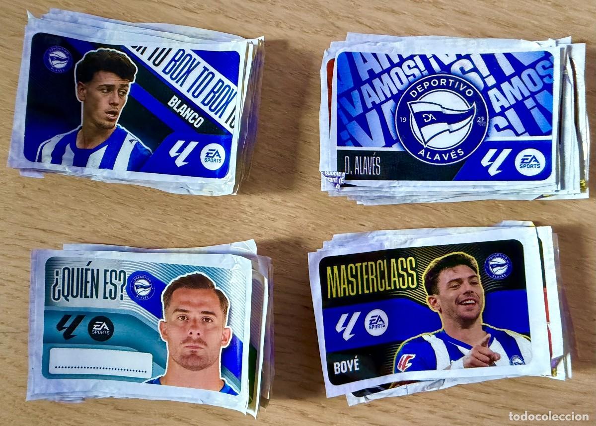 Cromos de f&uacute;tbol: COLECCION COMPLETA 80 CHICLES 26 27 2026 2027 LIGA EA SPORTS CHICLE ESTE SIN PEGAR TRASERA ORIGINAL