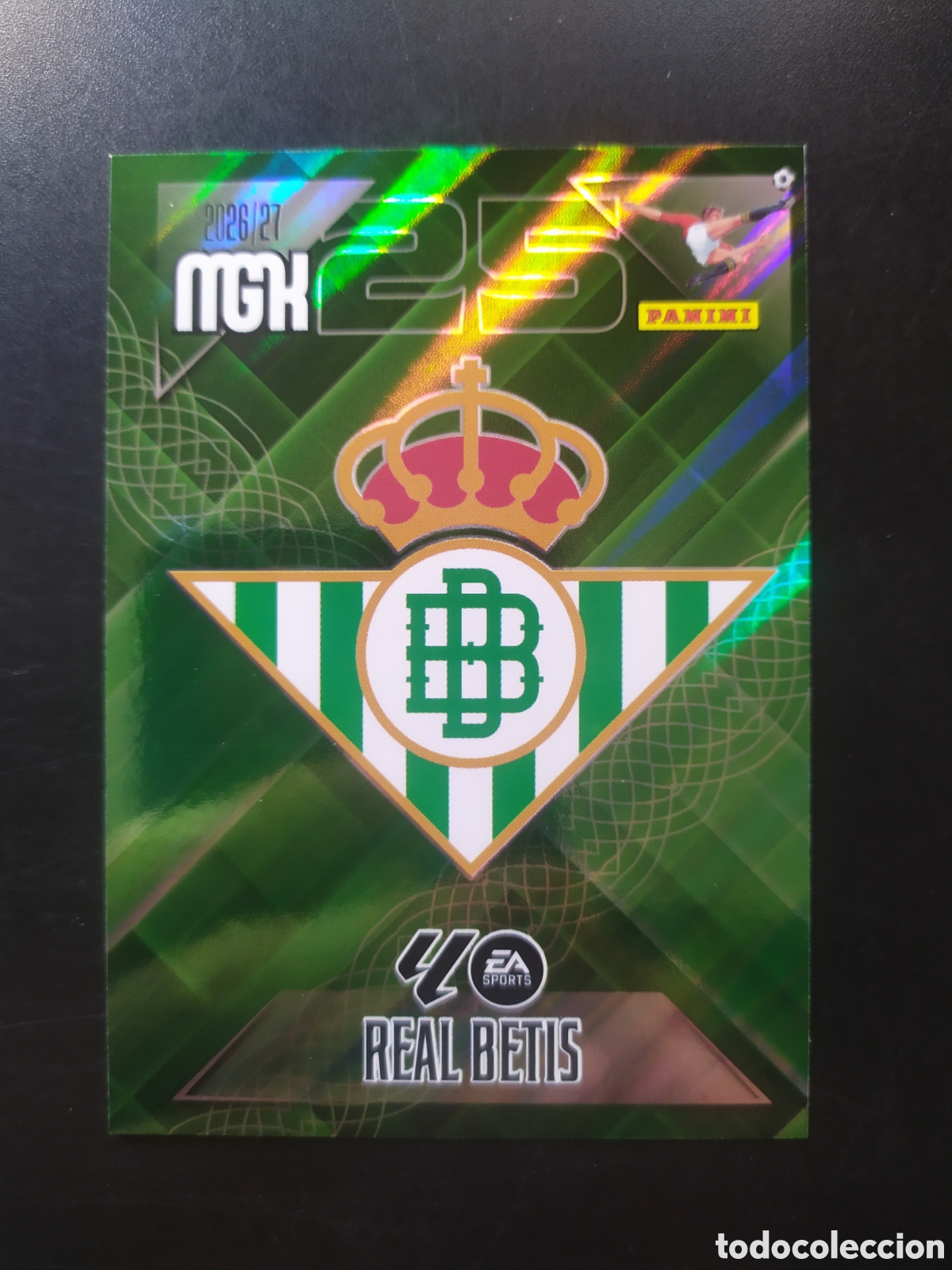 Cromos de f&uacute;tbol: Megacracks 2026 2027 26 27 panini escudo n&deg; 91 Real Betis