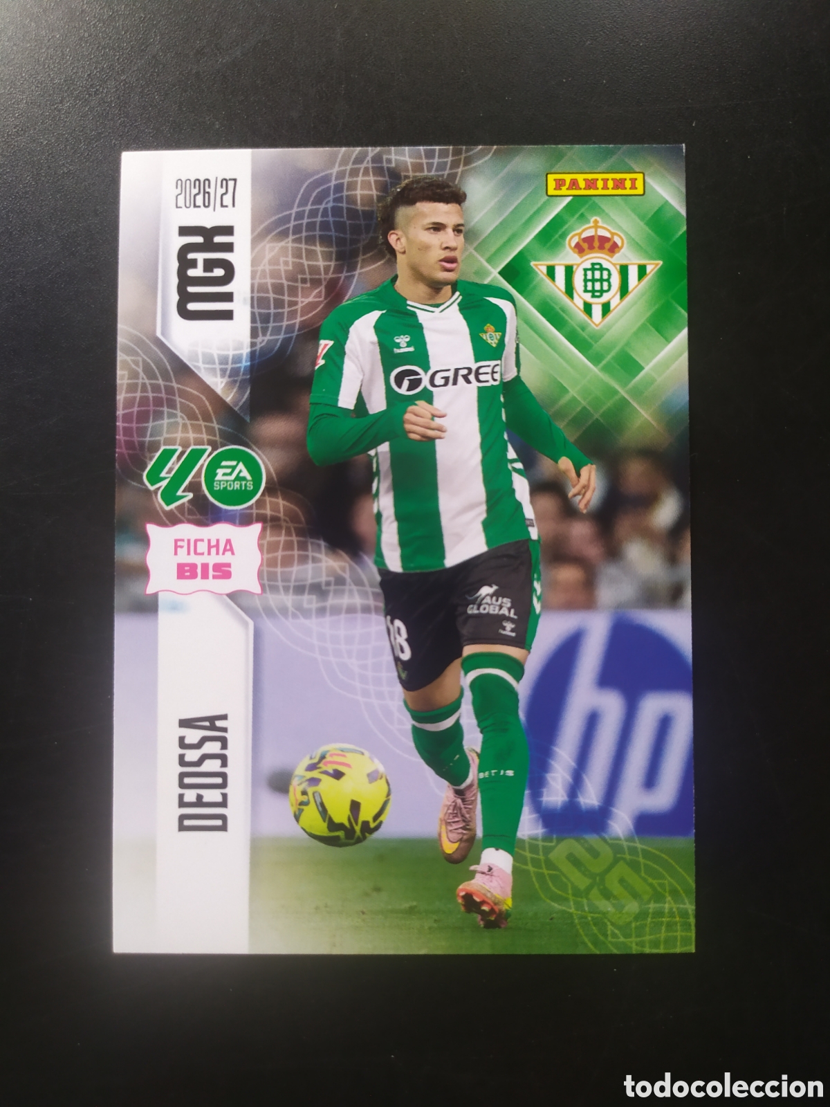 Cromos de f&uacute;tbol: Megacracks 2026 2027 26 27 panini Deossa n&deg; 100 bis Real Betis