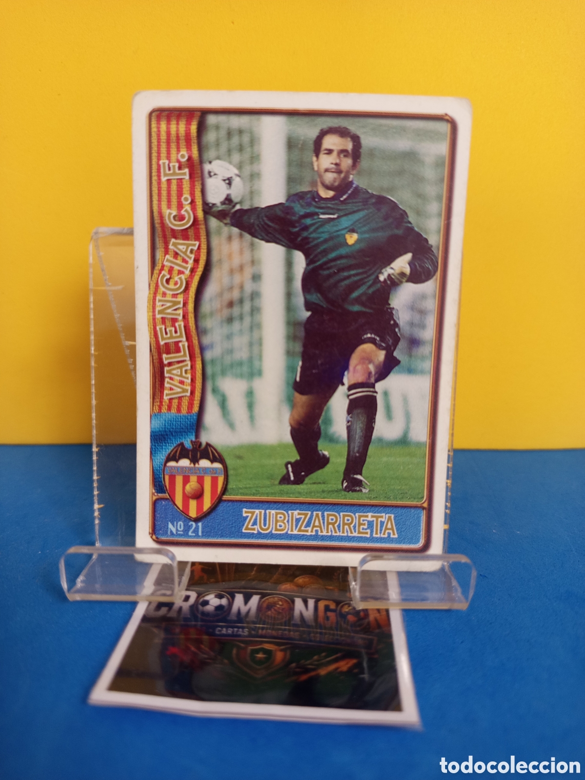 Figurine di Calcio: ❇️ CROMO ⚽ CARD 21 ZUBIZARRETA VALENCIA FICHAS LIGA 96 97 1996 1997 MUNDICROMO SPORT ❇️