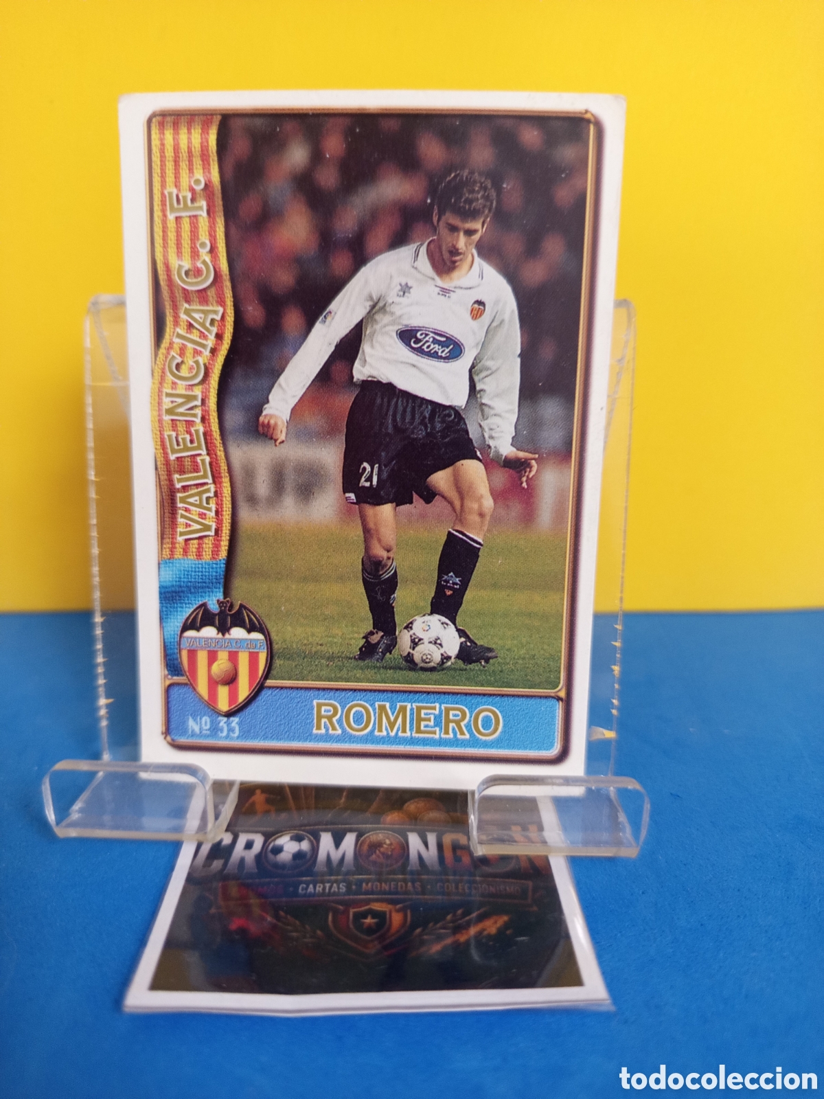 Football Stickers: ❇️ CROMO ⚽ CARD 33 ROMERO VALENCIA FICHAS LIGA 96 97 1996 1997 MUNDICROMO SPORT ❇️