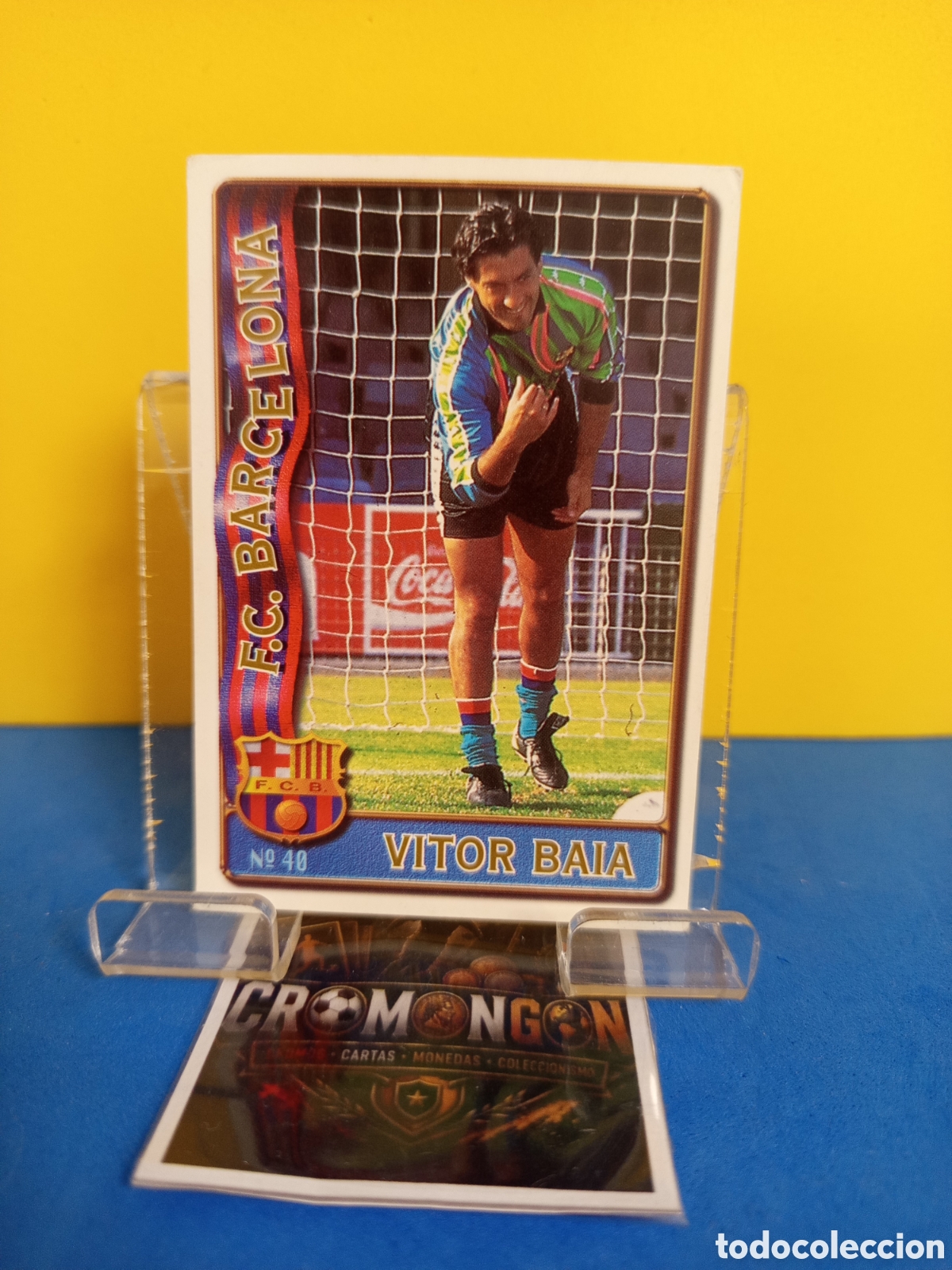 Football Stickers: ❇️ CROMO ⚽ 40 VITOR BAIA BARCELONA FICHAS LIGA 96 97 1996 1997 MUNDICROMO SPORT ❇️