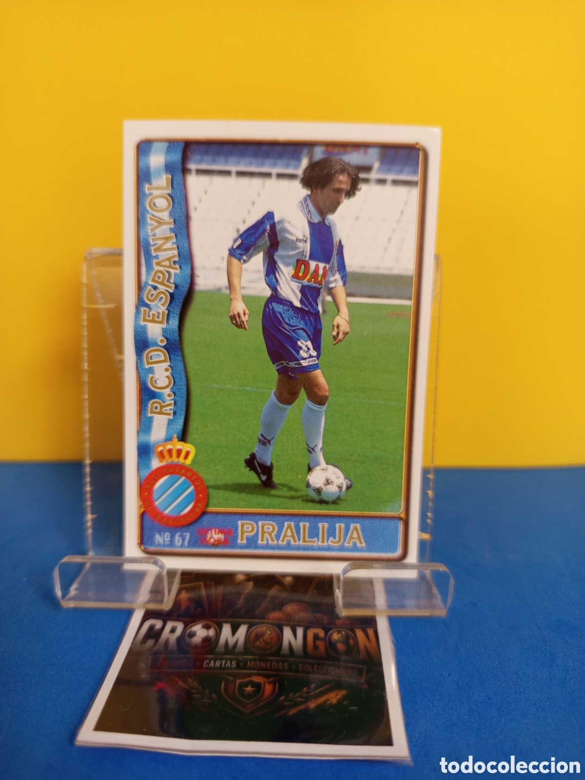 Football Stickers: ❇️ CROMO ⚽ CARD 67 PRALIJA ESPA&Ntilde;OL &Uacute;LTIMA HORA UH FICHAS LIGA 96 97 1996 1997 MUNDICROMO SPORT ❇️