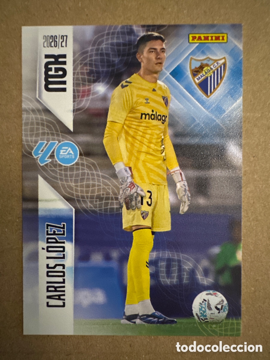 Cromos de f&uacute;tbol: # 237 Carlos L&oacute;pez M&aacute;laga Megacracks 26 27 2026 2027