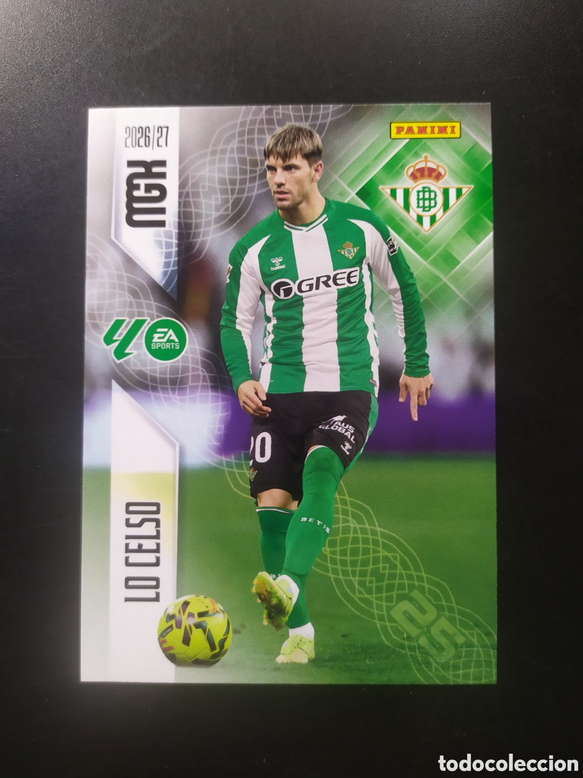 Cromos de f&uacute;tbol: Megacracks 2026 2027 26 27 panini Lo Celso n&deg; 103 Real Betis