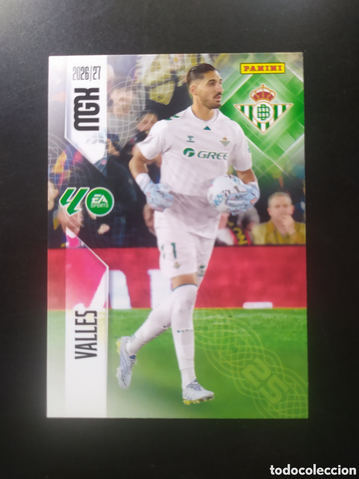 Cromos de f&uacute;tbol: Megacracks 2026 2027 26 27 panini Valles n&deg; 92 Real Betis