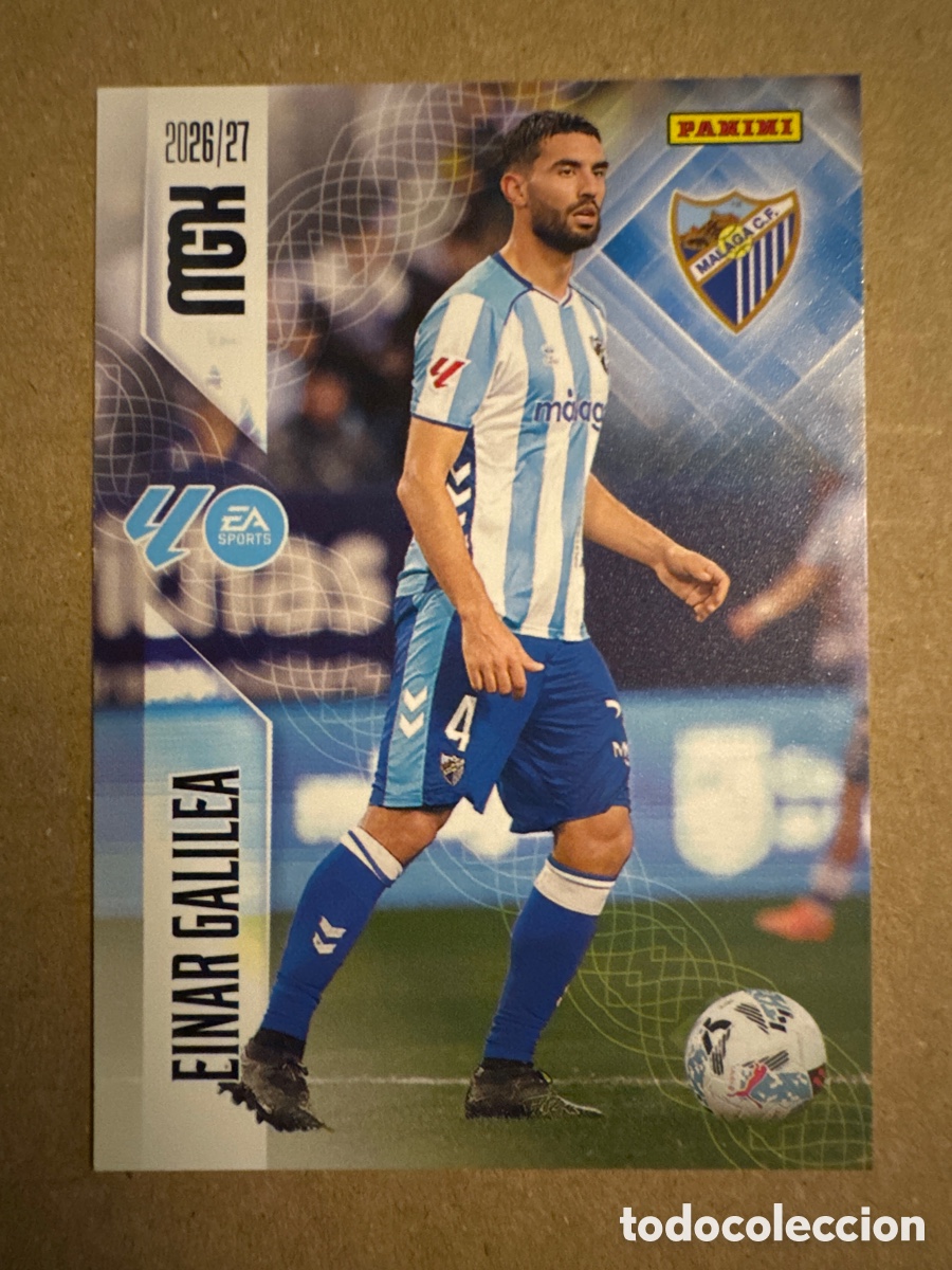 Cromos de f&uacute;tbol: # 241 Einar Galilea M&aacute;laga Megacracks 26 27 2026 2027
