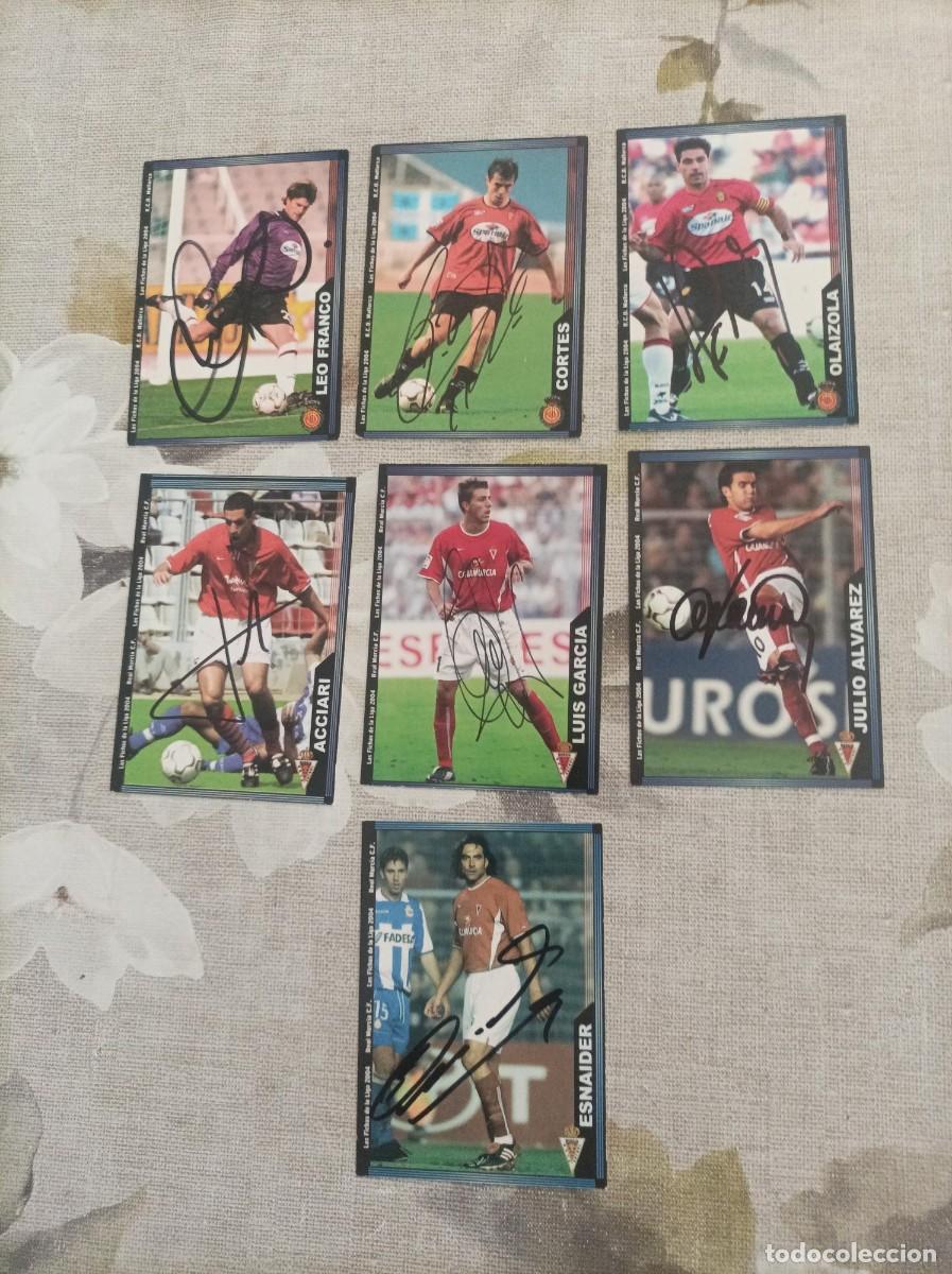 Cromos de f&uacute;tbol: Cromos futbol firmados Mallorca