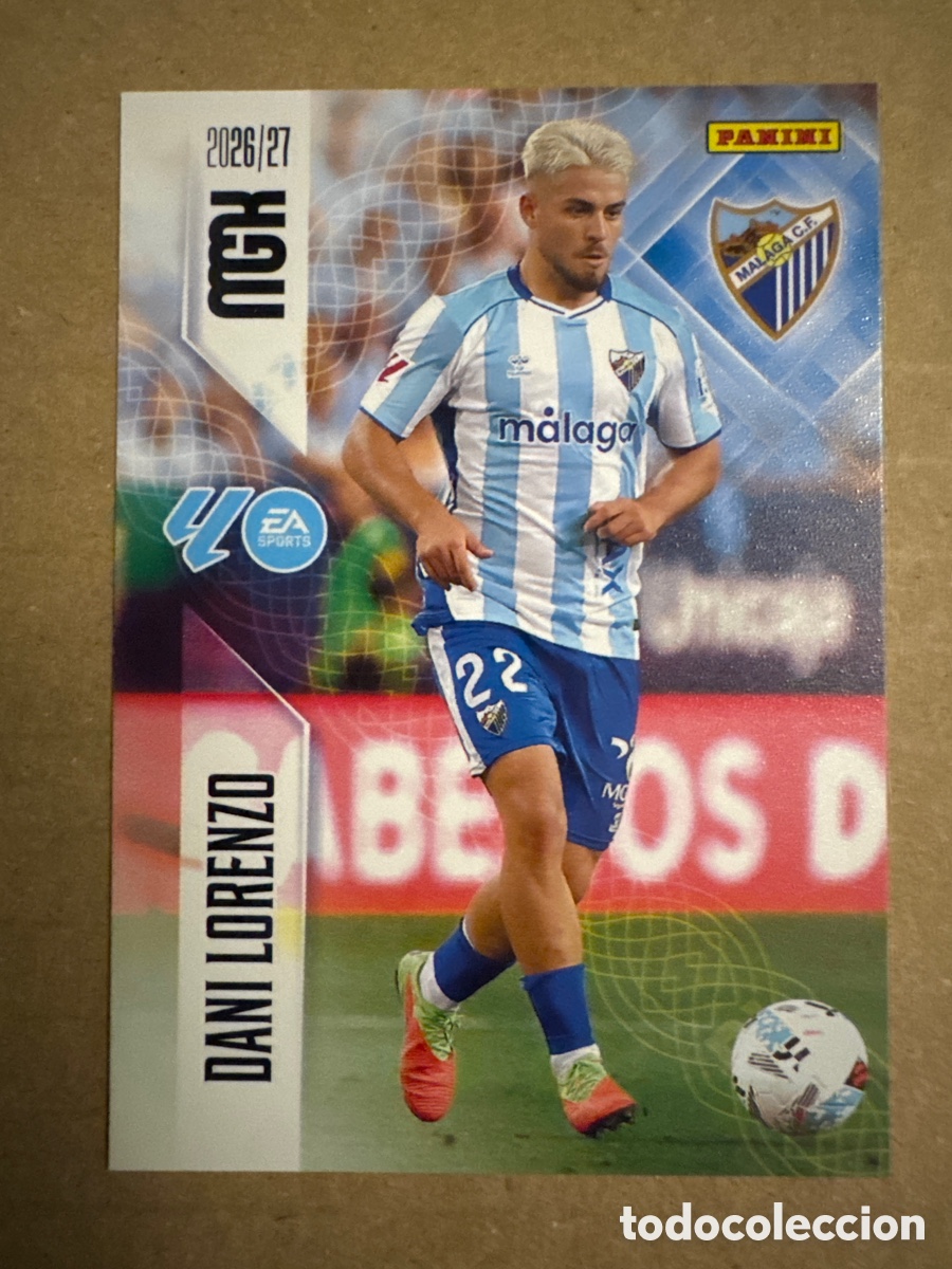 Cromos de f&uacute;tbol: # 245 Dani Lorenzo M&aacute;laga Megacracks 26 27 2026 2027