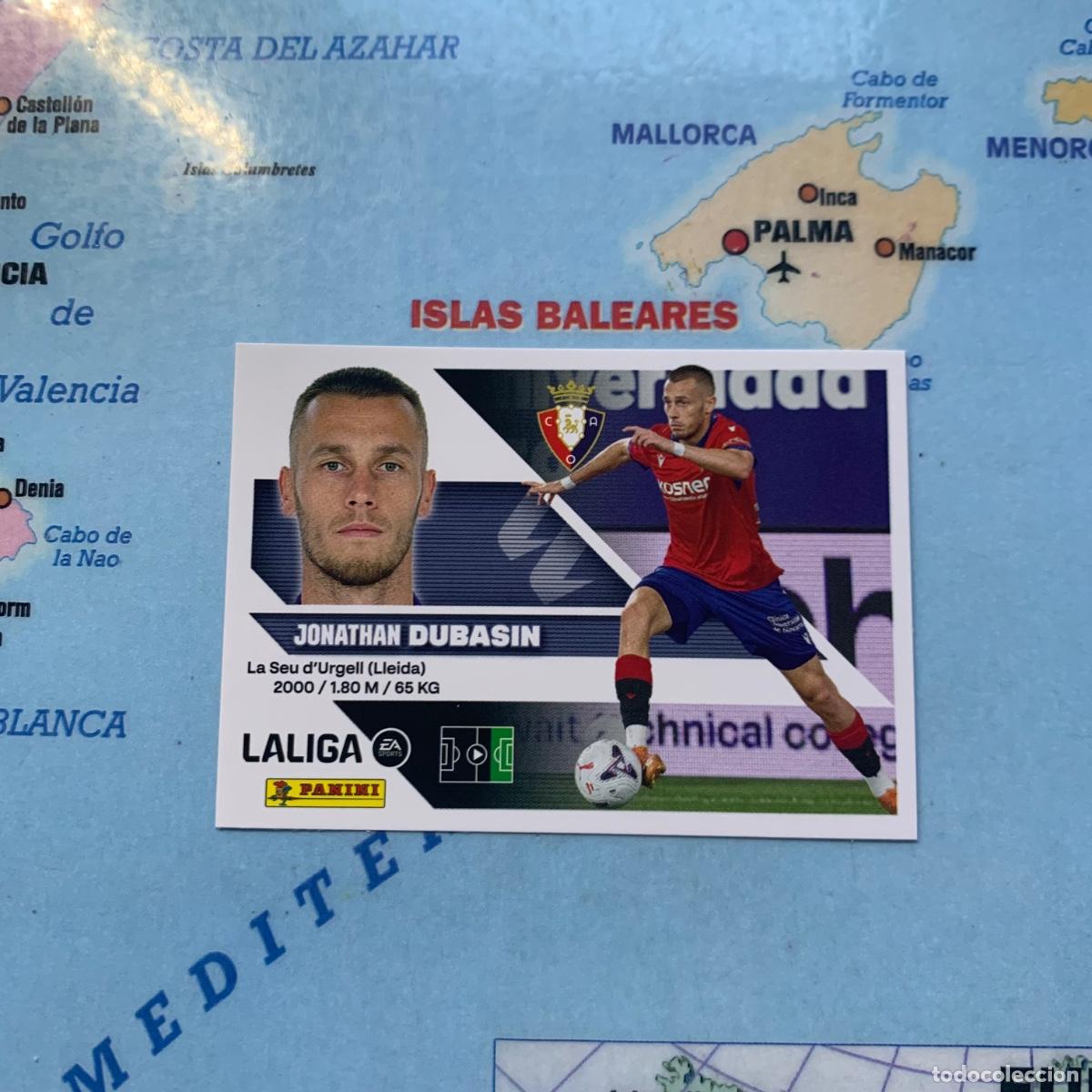 Cromos de f&uacute;tbol: Dubasin coloca n&uacute;mero 16 Bis Del Osasuna cromo de la liga este 26-27 2026-2027