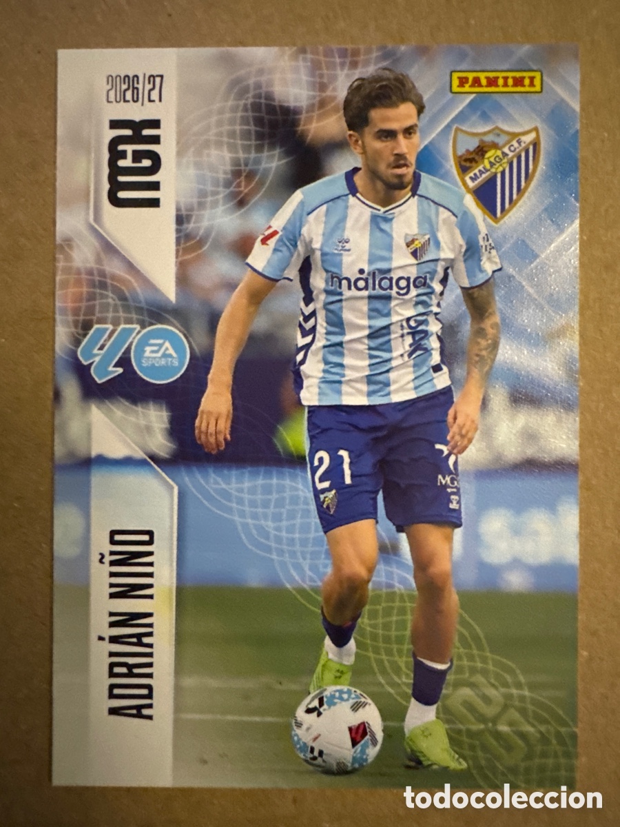 Cromos de f&uacute;tbol: # 250 Adri&aacute;n Ni&ntilde;o M&aacute;laga Megacracks 26 27 2026 2027
