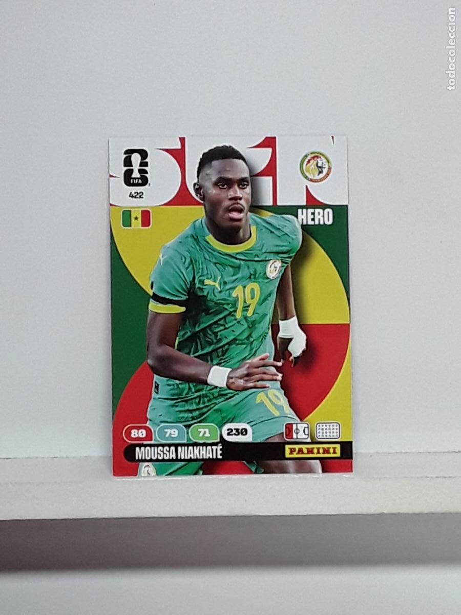 Cartes &agrave; collectionner de Football: ADRENALYN MUNDIAL 2026 WORLD CUP 26 ALBUM PANINI N 422 SENEGAL MOUSSA NIAKHATE