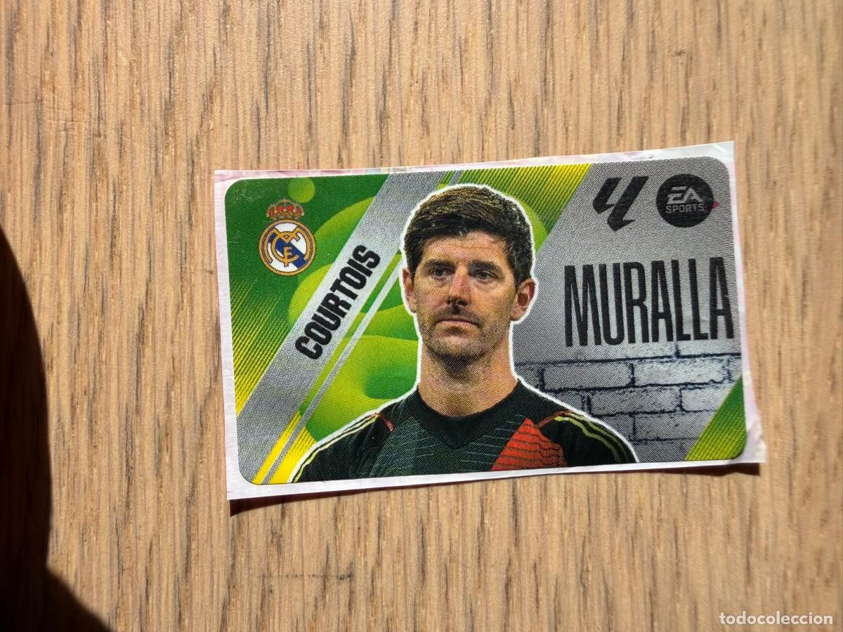 Cromos de f&uacute;tbol: MURALLA COURTOIS REAL MADRID 25 26 2025 2026 LIGA EA SPORTS CHICLES CHICLE ESTE SIN PEGAR