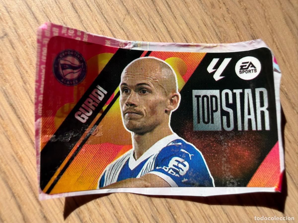 Cromos de f&uacute;tbol: TOP STAR GURIDI ALAVES 25 26 2025 2026 LIGA EA SPORTS CHICLES CHICLE ESTE SIN PEGAR