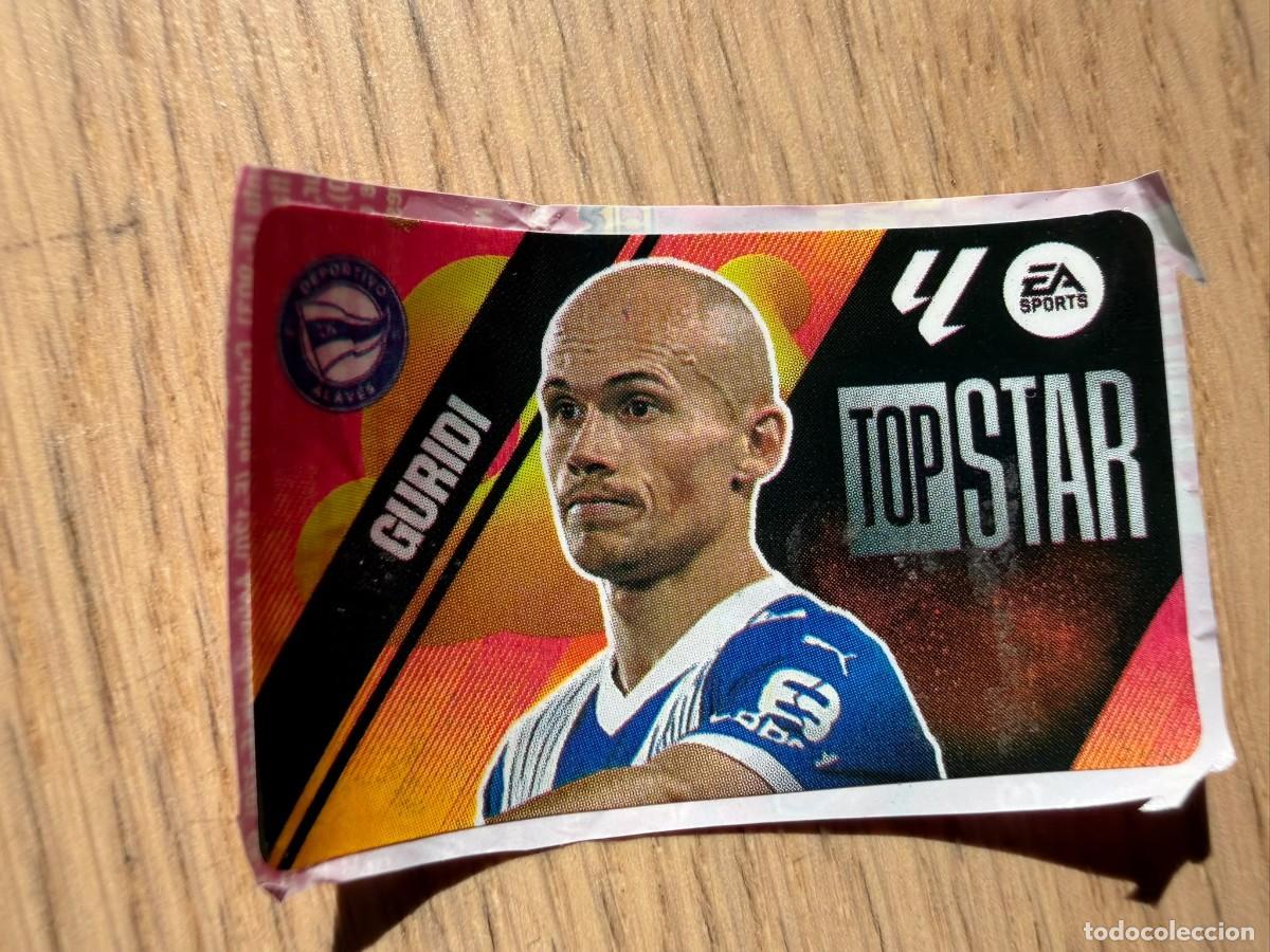 Cromos de f&uacute;tbol: TOP STAR GURIDI ALAVES 25 26 2025 2026 LIGA EA SPORTS CHICLES CHICLE ESTE SIN PEGAR