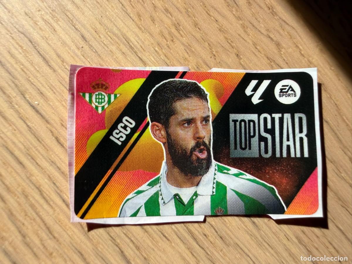 Cromos de f&uacute;tbol: TOP STAR ISCO REAL BETIS 25 26 2025 2026 LIGA EA SPORTS CHICLES CHICLE ESTE SIN PEGAR