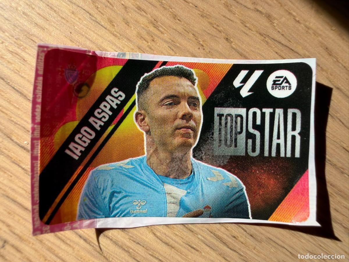 Cromos de f&uacute;tbol: TOP STAR IAGO ASPAS CELTA VIGO 25 26 2025 2026 LIGA EA SPORTS CHICLES CHICLE ESTE SIN PEGAR