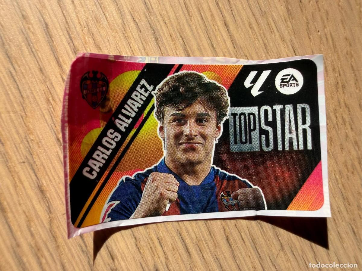 Cromos de f&uacute;tbol: TOP STAR CARLOS ALVAREZ LEVANTE 25 26 2025 2026 LIGA EA SPORTS CHICLES CHICLE ESTE SIN PEGAR