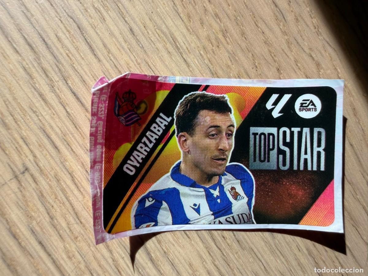 Cromos de f&uacute;tbol: TOP STAR OYARZABAL REAL SOCIEDAD 25 26 2025 2026 LIGA EA SPORTS CHICLES CHICLE ESTE SIN PEGAR