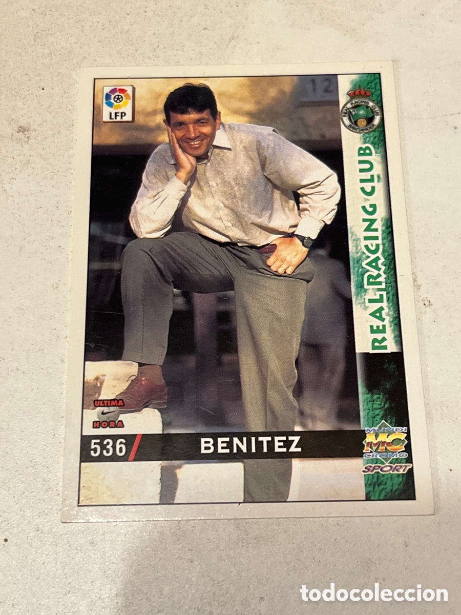 Cromos de f&uacute;tbol: Cromo Mundi Cromo Sport N&deg;536 Benitez Real Racing Club Liga 98-99