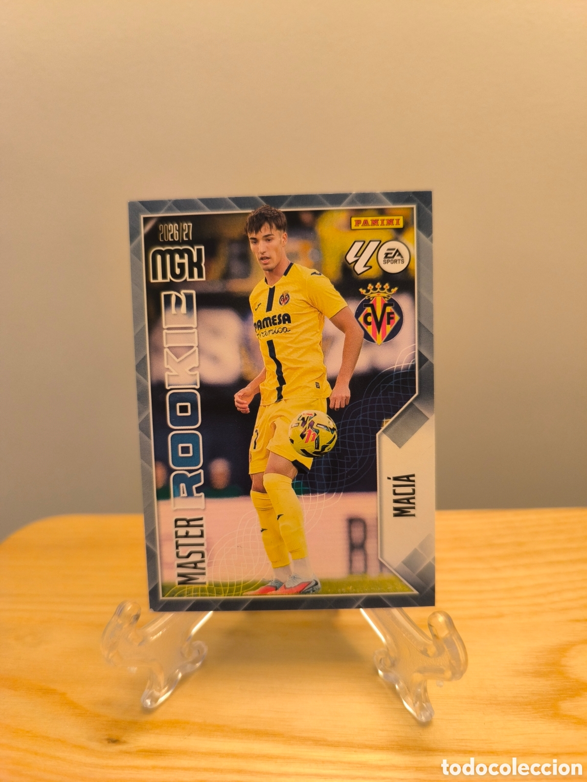 Figurine di Calcio: Macia M&Aacute;STER ROOKIE megacracks 2026-27 Villarreal n&deg;417