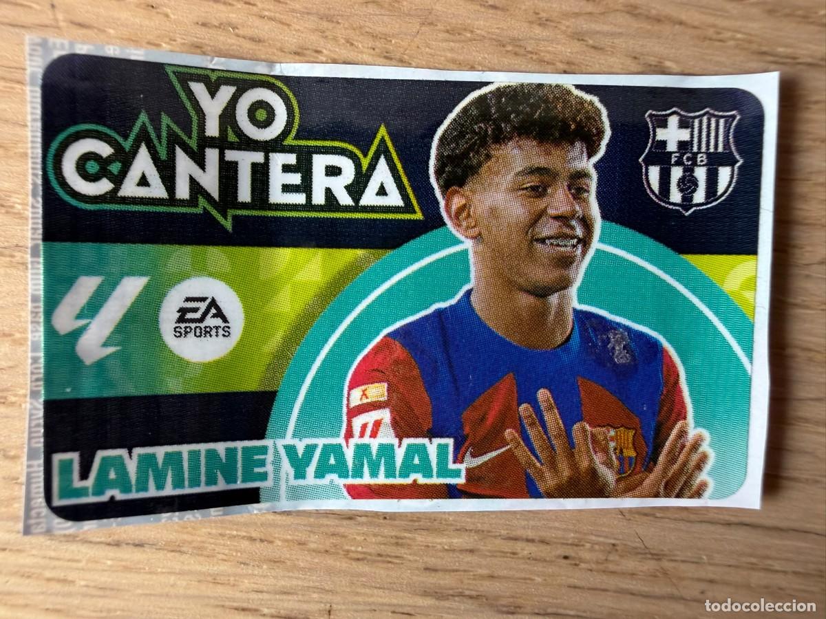 Cromos de f&uacute;tbol: YO CANTERA LAMINE YAMAL BARCELONA 24 25 2024 2025 LIGA EA SPORTS CHICLES CHICLE ESTE SIN PEGAR