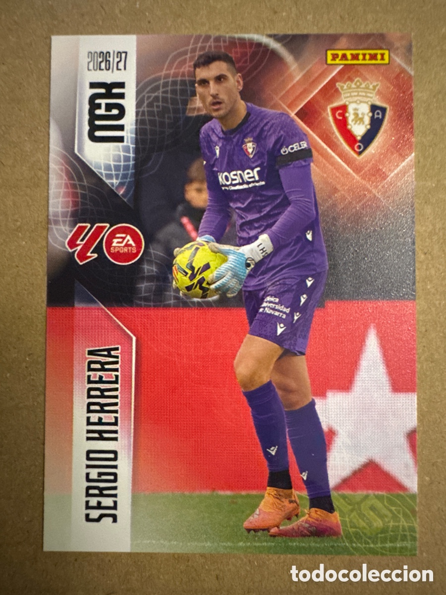 Cromos de f&uacute;tbol: # 254 Sergio Herrera Osasuna Megacracks 26 27 2026 2027