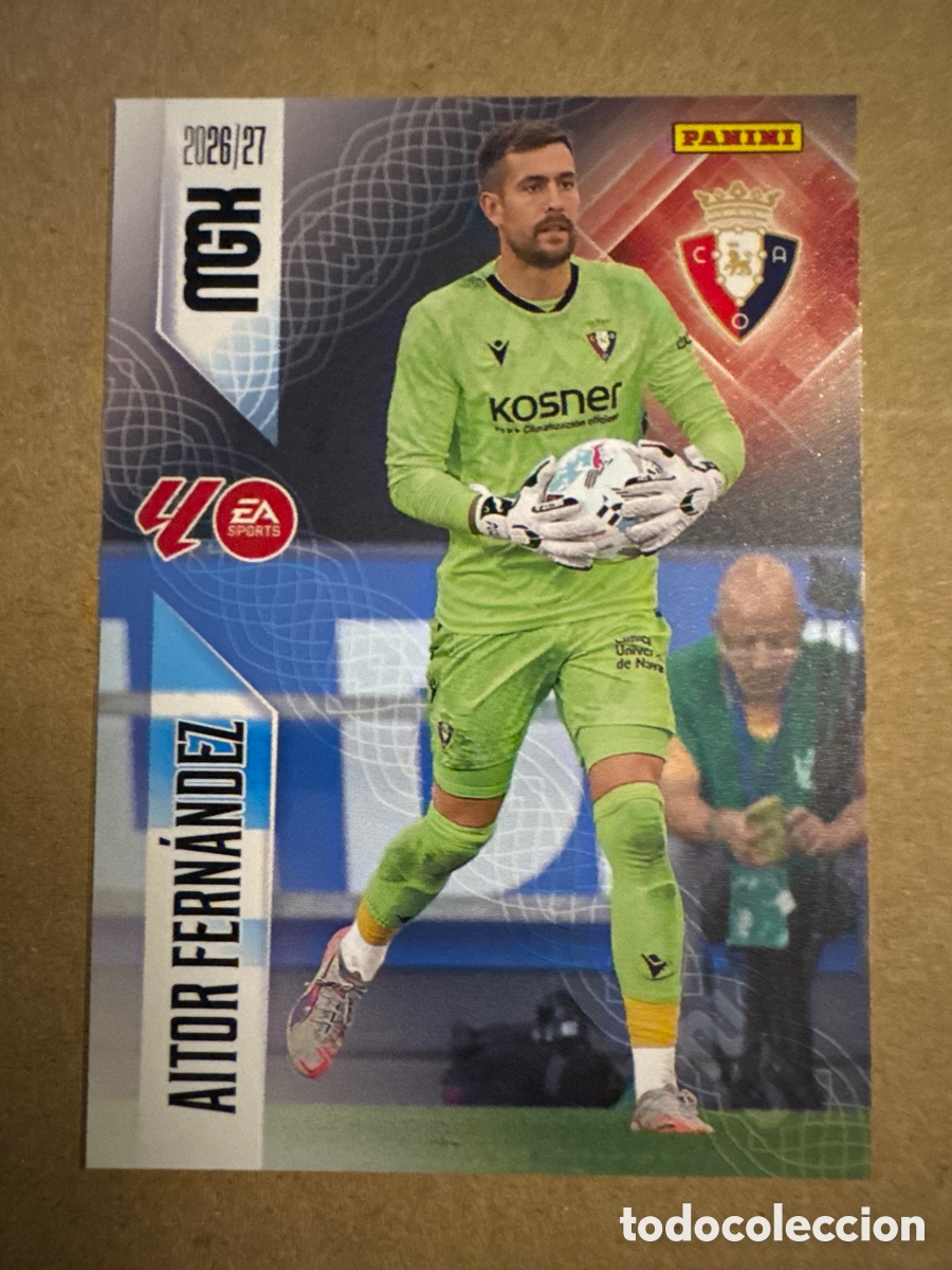 Cromos de f&uacute;tbol: # 255 Aitor Fern&aacute;ndez Osasuna Megacracks 26 27 2026 2027