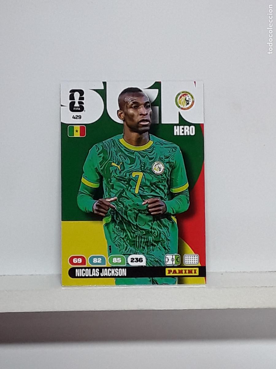 Cromos de f&uacute;tbol: ADRENALYN MUNDIAL 2026 WORLD CUP 26 ALBUM PANINI N 429 SENEGAL NICOLAS JACKSON