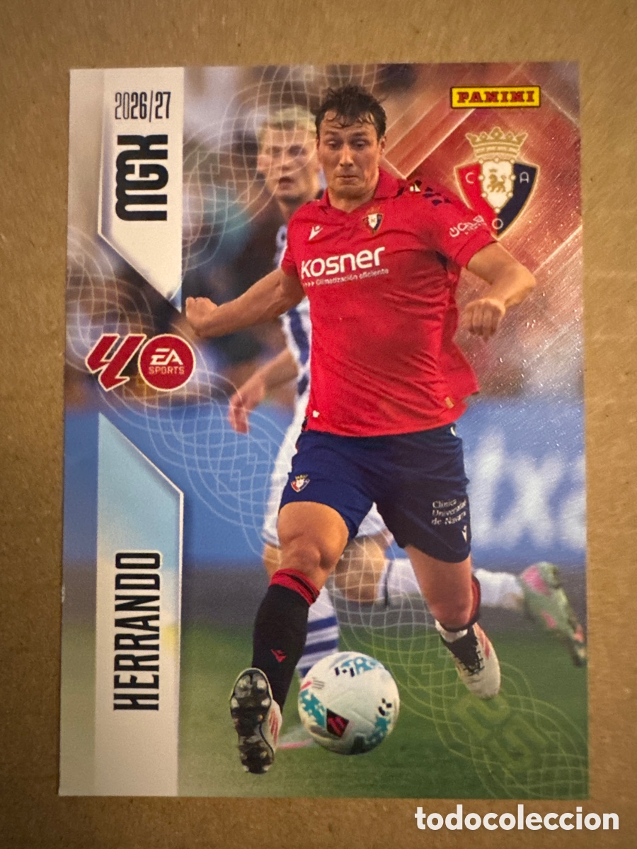 Cromos de f&uacute;tbol: # 259 Herrando Osasuna Megacracks 26 27 2026 2027