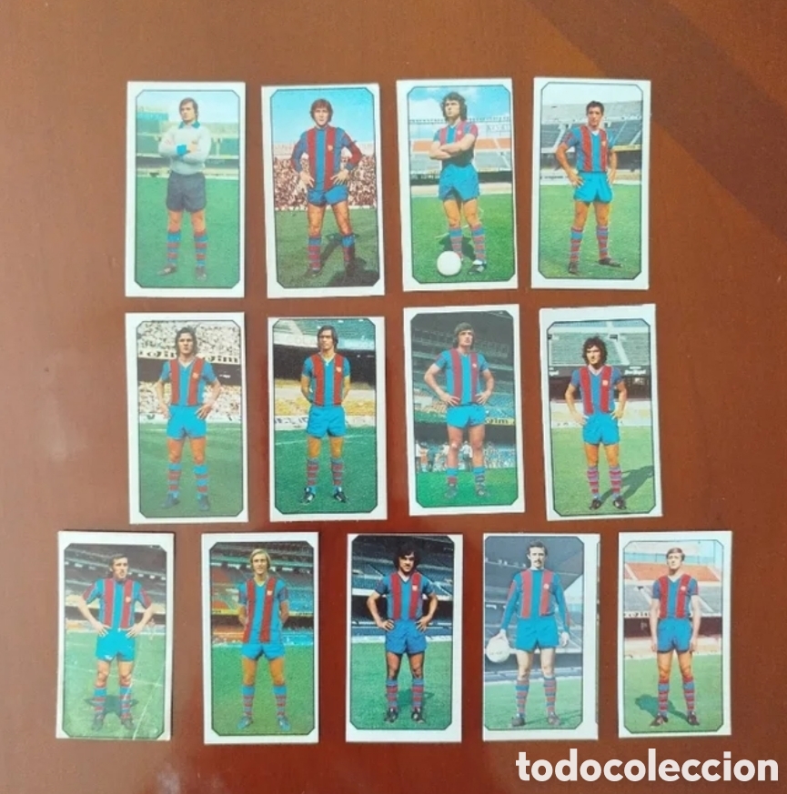 Cromos de f&uacute;tbol: Liga Este 77/78.F.C.BARCELONA.LOTE DE 12 CROMOS (MACIZO:VENDIDO).