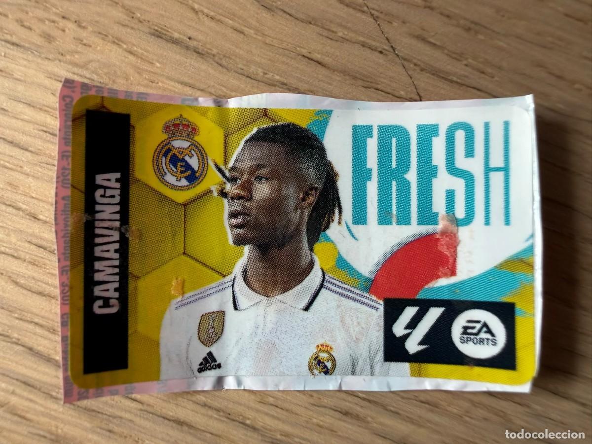 Cromos de f&uacute;tbol: FRESH CAMAVINGA REAL MADRID 23 24 2023 2024 LIGA EA SPORTS CHICLES CHICLE ESTE SIN PEGAR